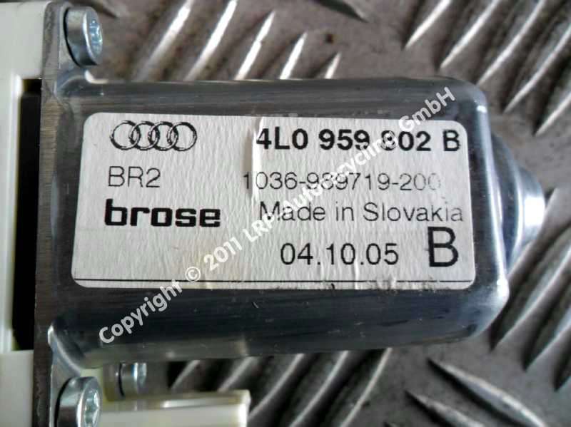 AUDI Q7 4L MOTOR FENSTERHEBER VORN RECHTS 4L0959802B